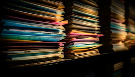 Large Collection Of Paperwork Stacked On Messy Desk Causes Stress