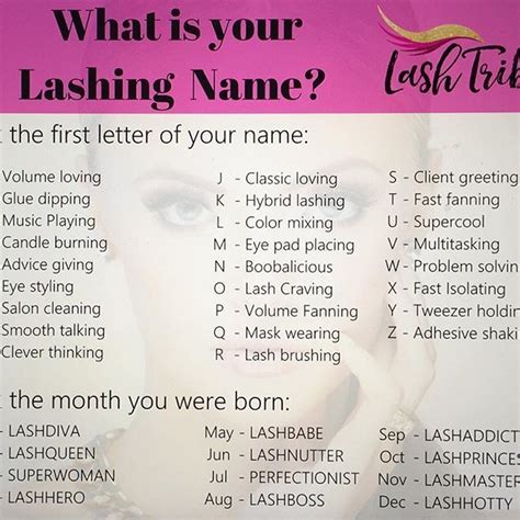 Lash Name Ideas Lash Names Eyelashes Business Names Small Business