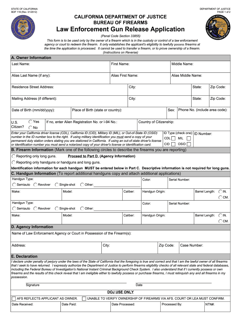 Law Enforcement Release Application Complete With Ease Airslate Signnow