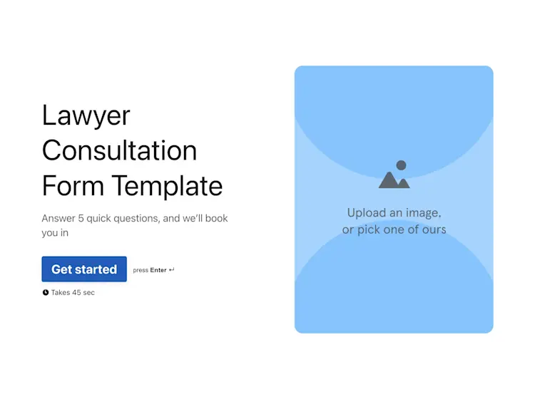 Lawyer Consultation Form Template