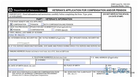 Learn How To Fill The Va Form 21 526 Veteran Amp 39 S Application For Compensation And Or Pension Youtube