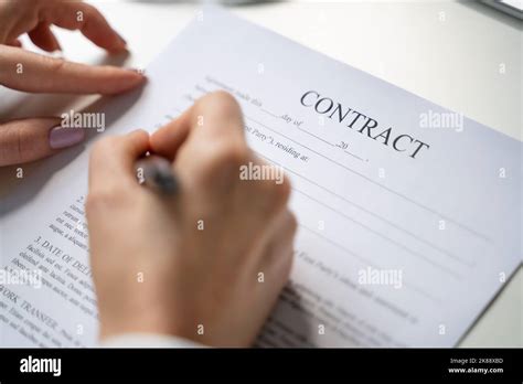 Legal Document Signature And Compliance Form Paperwork Stock Photo Alamy