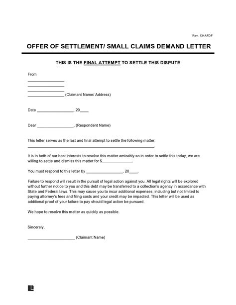 Letter Of Demand Template For Your Needs Letter Template Collection