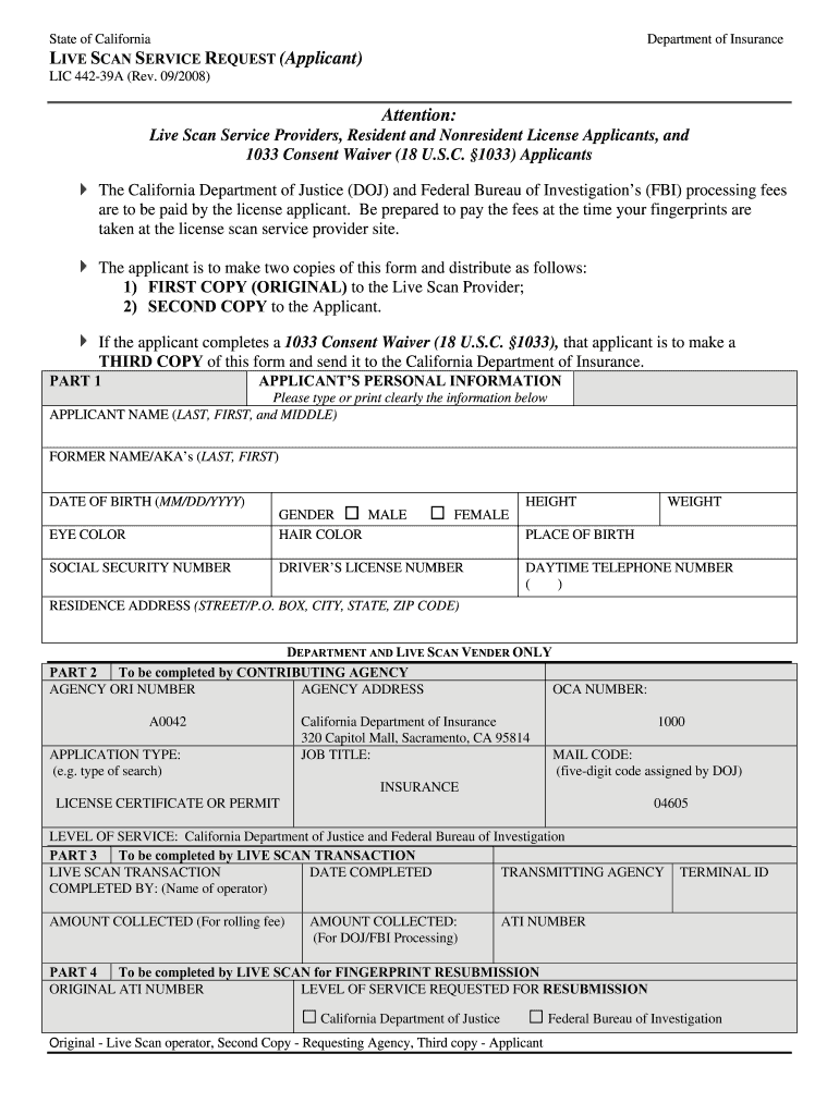 Lic 442 39A 2020 2022 Fill And Sign Printable Template Online Us