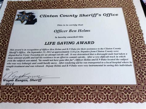 Life Saving Award Certificate Template Awesome German Shepherd Puppies