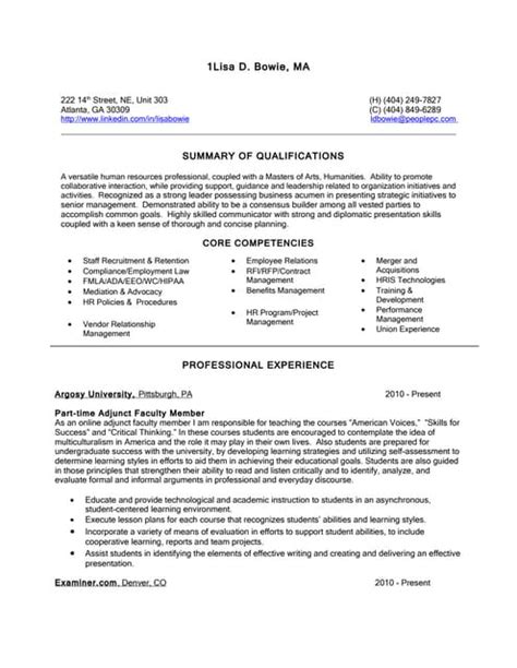 Lisa D Bowie Resume Pdf