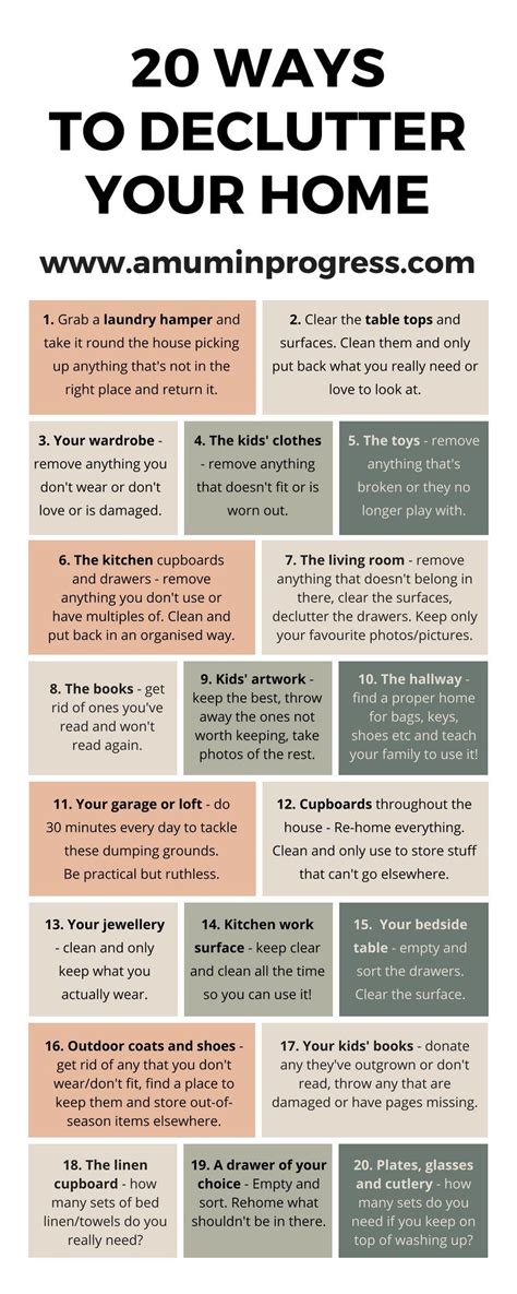 List Of 20 How To Declutter Your Home