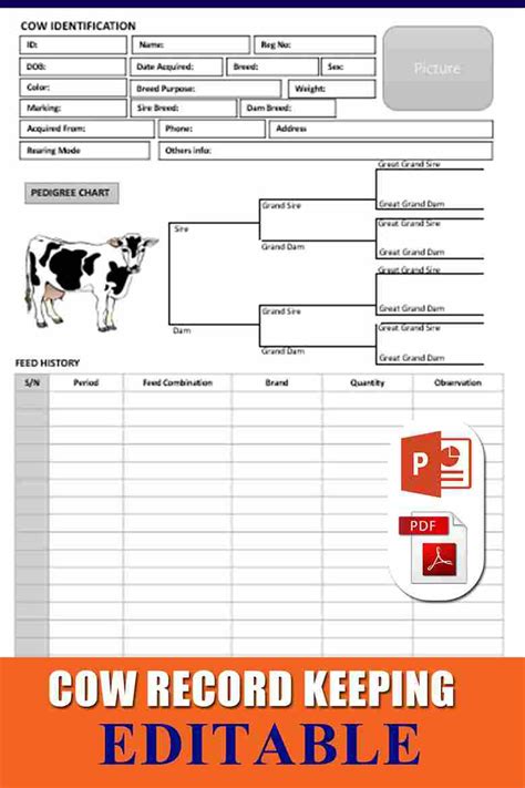 Livestock Record Keeping Livestock Cattle