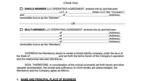 Llc Without Operating Agreement Llc Bible