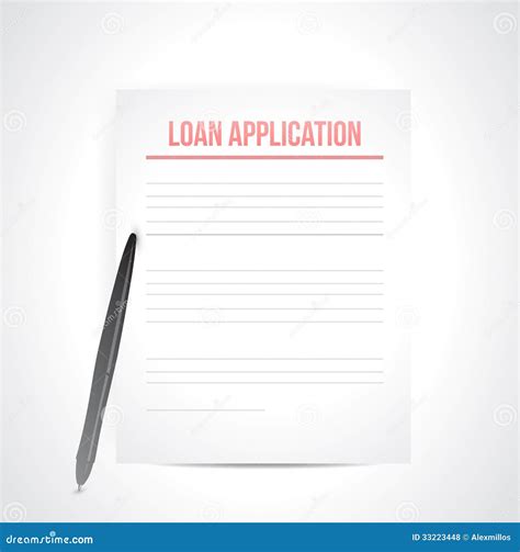 Loan Application Paperwork Illustration Royalty Free Stock Photos Image 33223448