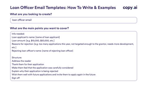 Loan Officer Email Templates How To Write Amp Examples