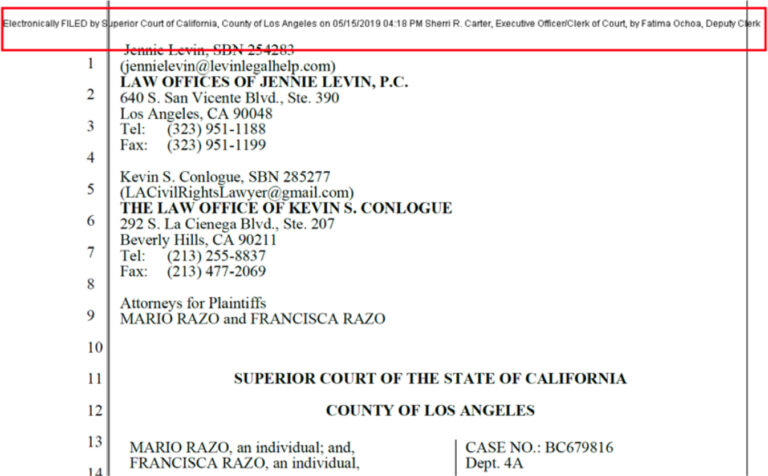 Los Angeles County Superior Court Civil E Filing Faqs Green Filing