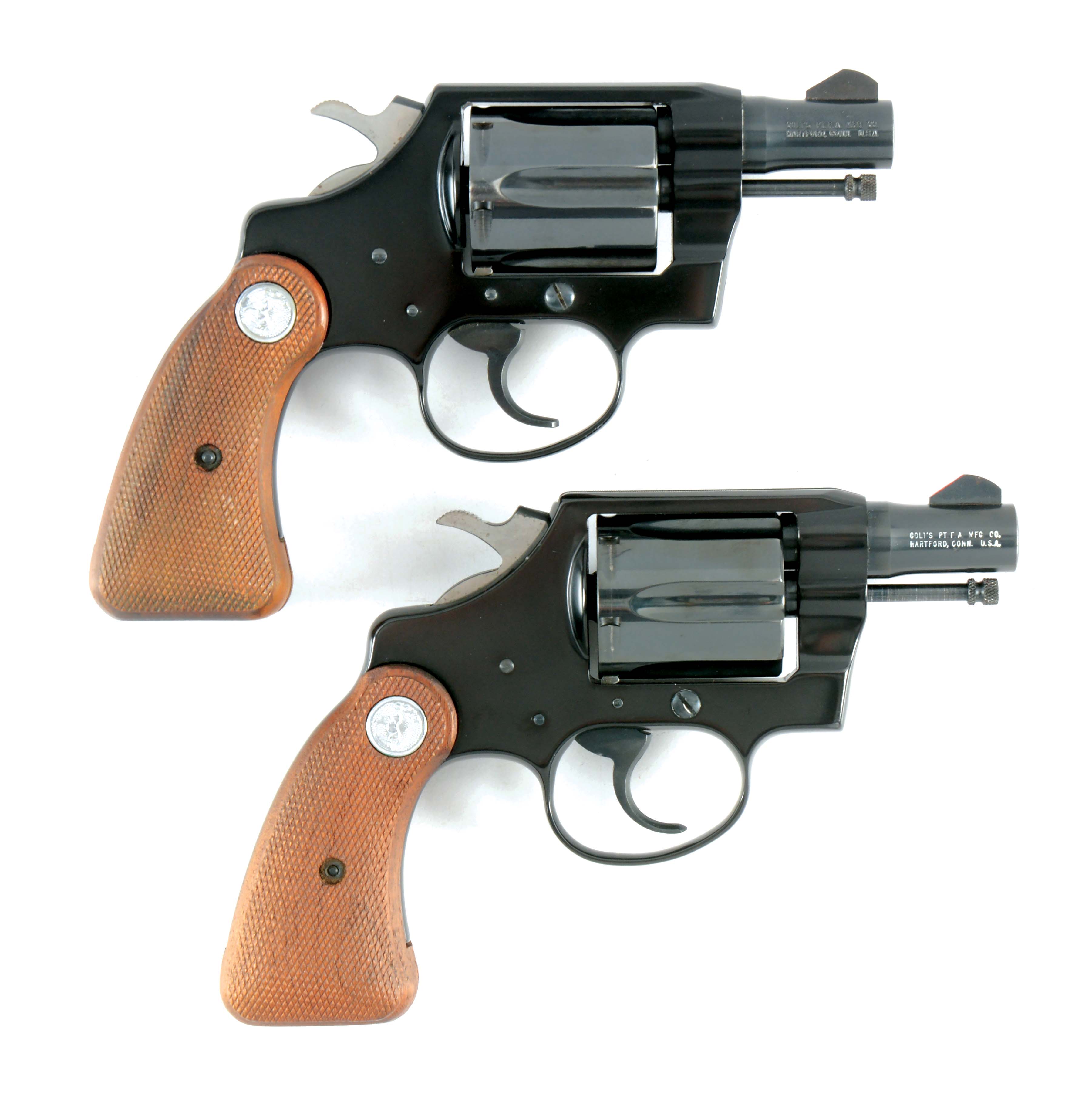 Lot Detail M Lot Of Two Pair Of Colt Cobra 38 Special Revolvers With Boxes