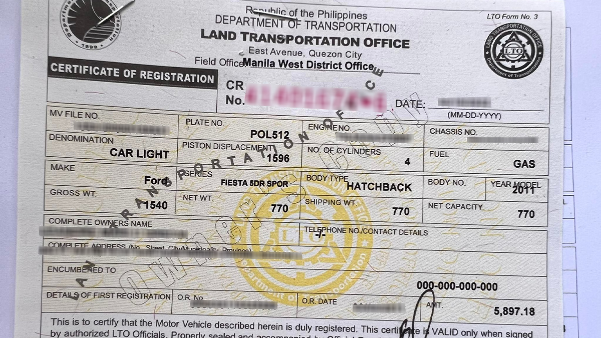 Lto Car Registration And Renewal Guide For 2024