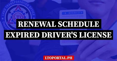 Lto Releases New Renewal Schedule For Expired Driver S License Lto