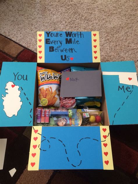 Made This For The Boyfriend Who Amp 39 S Currently Deployed Longdistance Box Carepackage Boyfriend