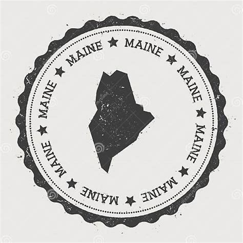 Maine Vector Sticker Stock Vector Illustration Of Passport 90763029