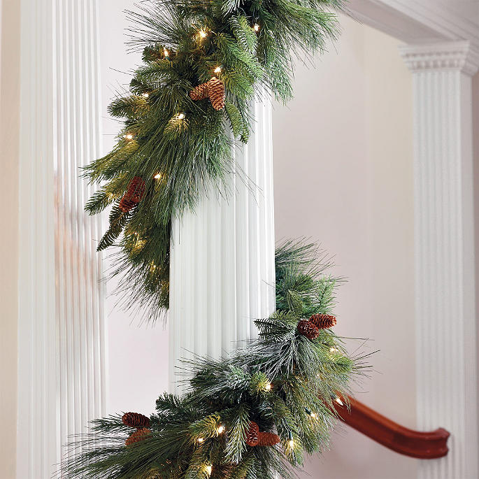 Majestic Pre Lit Flexible Garland Frontgate