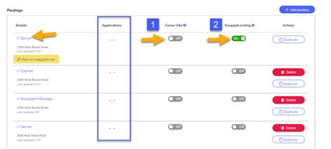 Managing Your Postings On Snagajob