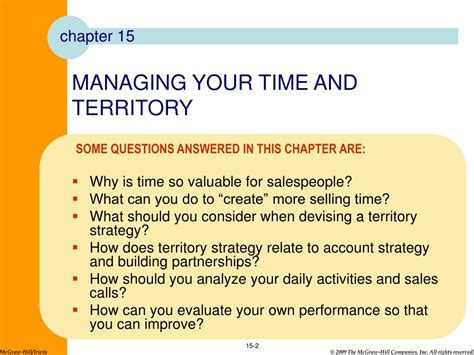 Managing Your Time And Territory Ppt Download