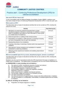 Mandatory Reporting Community Justice Centres