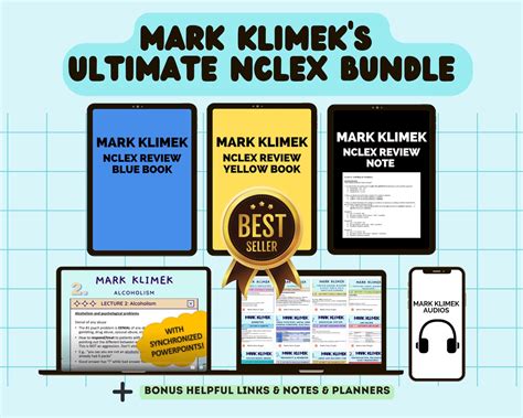 Mark Klimek Ultimate Nclex Bundle Yellow And Blue Book Medstoredigital