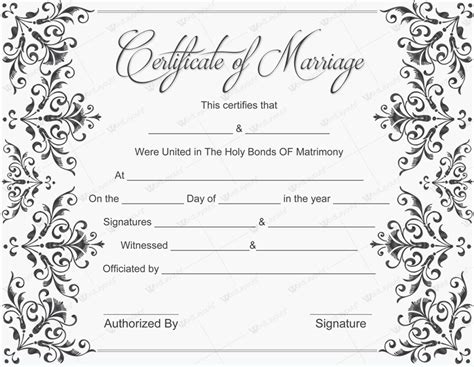 Marriage Certificate Image Photo Free Trial Bigstock