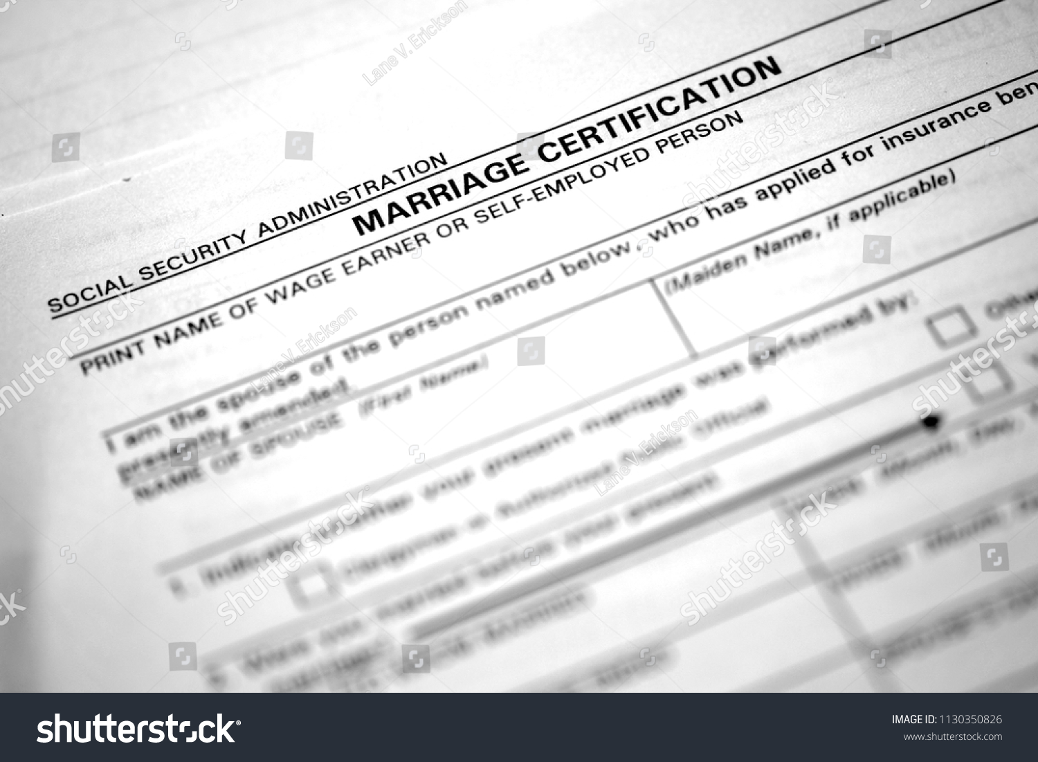 Marriage Certificate Paperwork Certification Being Married Nh C