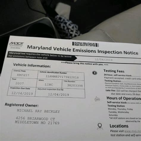 Maryland Vehicle Emissions Inspection Stations News Current Station