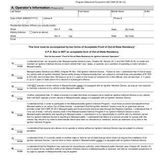 Mass Rmv Ignition Interlock Operator S Affidavit Forms Docs 2023