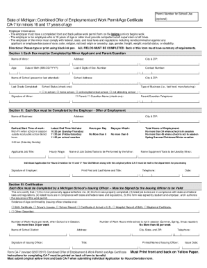 Massachusetts Work Permit Fill Out And Sign Printable Pdf Template