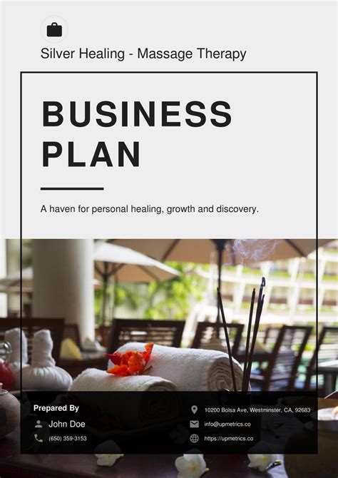 Massage Therapy Business Plan Template New 20 000 Featured Business