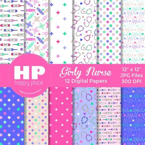 Medical Digital Papers Commercial Use Printable Papers 12 Etsy