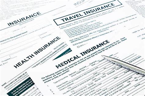 Medical Insurance Form Stock Photo Image Of Data Document 40340796