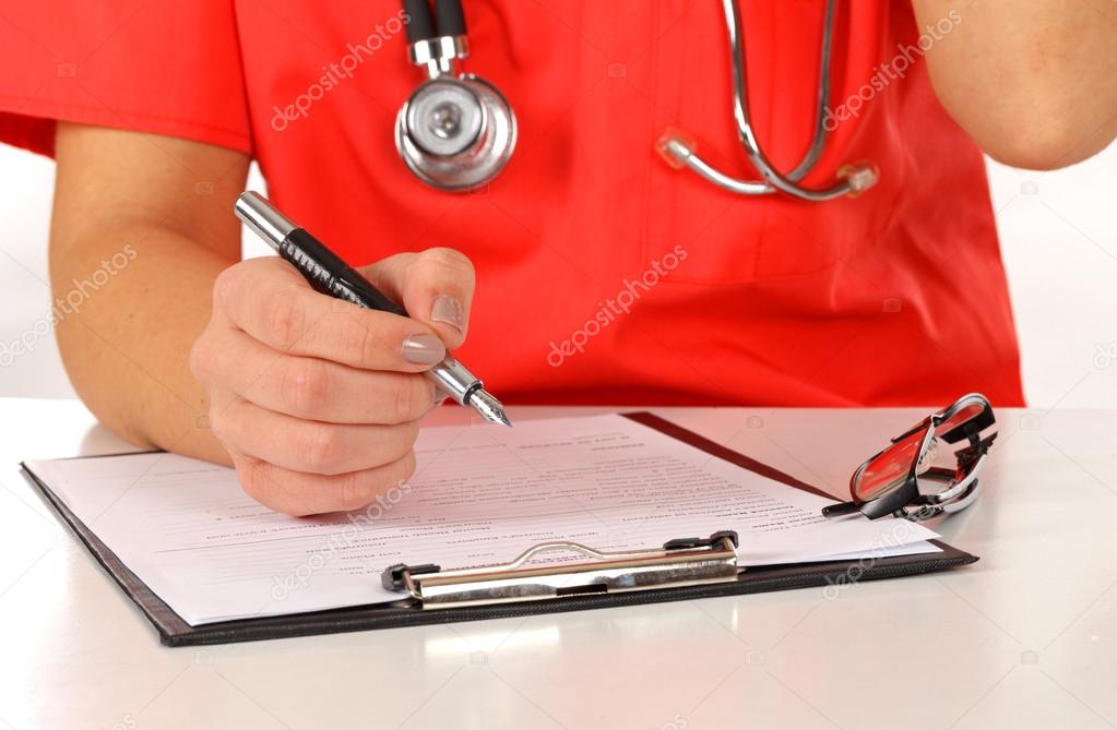 Medical Paperwork Signing Stock Photo Ocskaymark 106242096