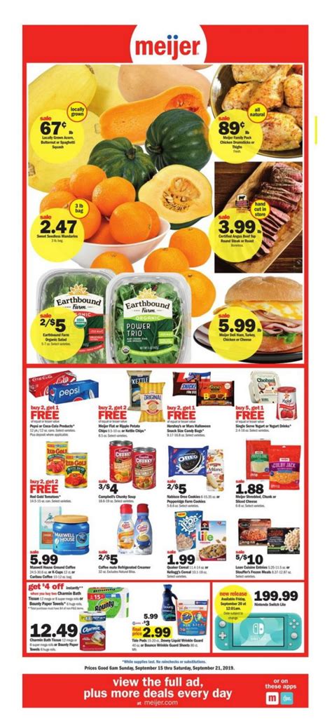 Meijer Weekly Ad Sep 15 Sep 21 2019