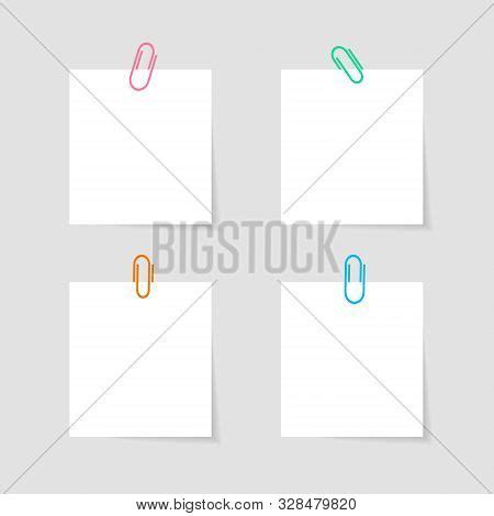 Memo Paper Paperclip Vector Photo Free Trial Bigstock