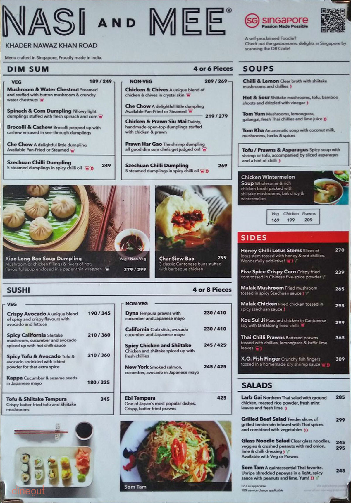 Menu Of You Mee Whitefield Bangalore Dineout