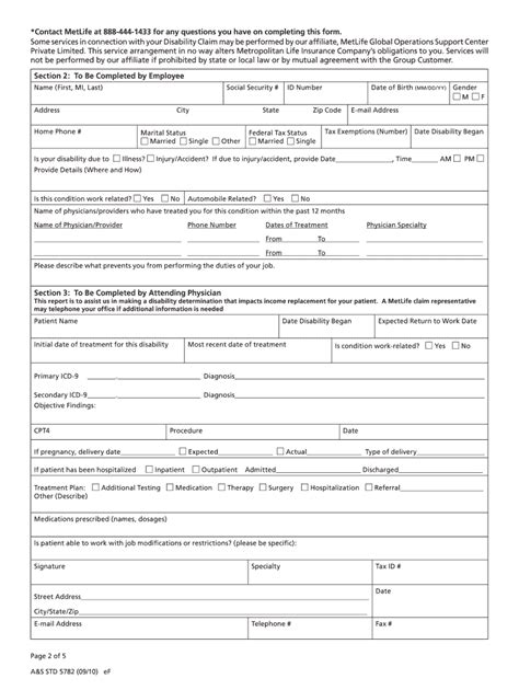 Metlife Short Term Disability Form Pdf Fill Out Amp Sign Online Dochub