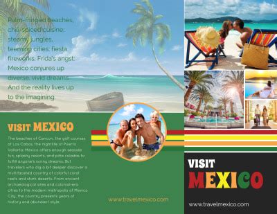 Mexico Travel Tri Fold Brochure Template Mycreativeshop