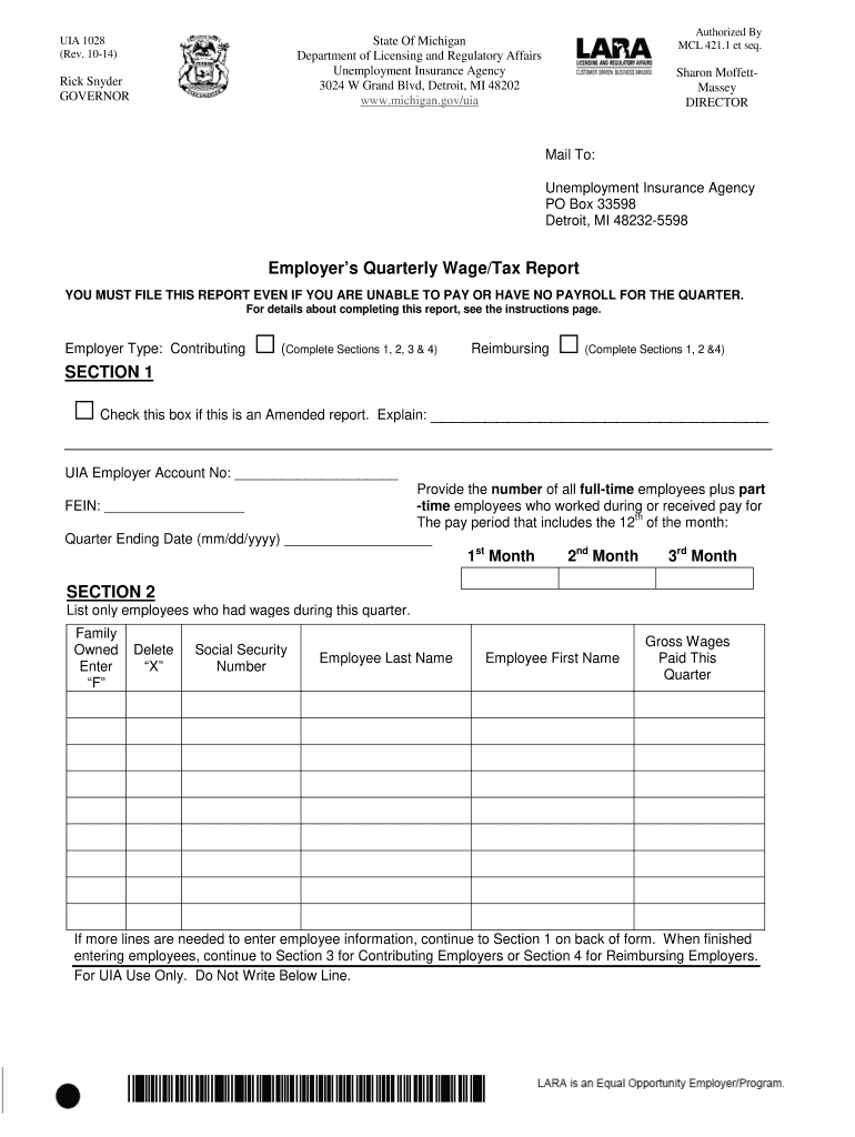 Mi Uia 1028 2014 2022 Fill Out Tax Template Online Us Legal Forms