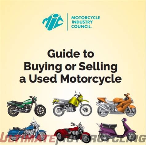 Mic Guide To Buying Or Selling A Used Motorcycle Free Download