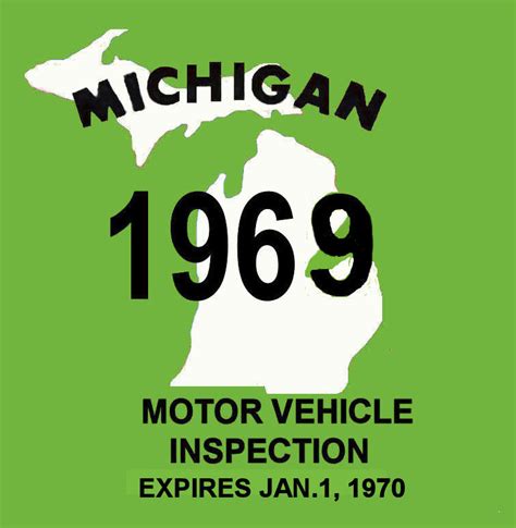 Michigan Bob Hoyts Classic Inspection Stickers Add A Final Touch To Your Restoration