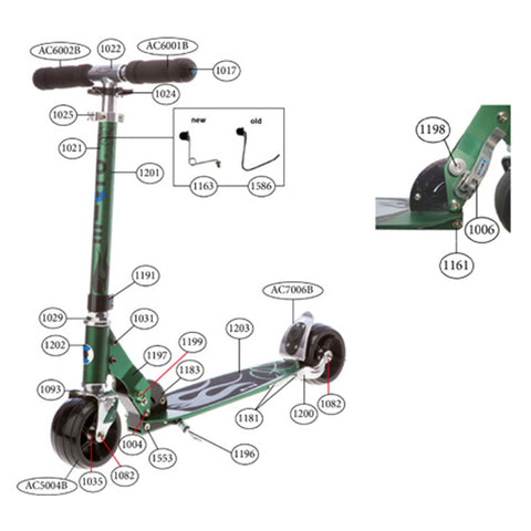 Micro Rocket Scooter Black Happy Wheels Bikes And Scooters