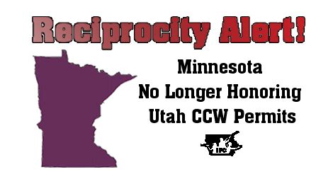 Minnesota No Longer Honoring Utah Ccw Permits