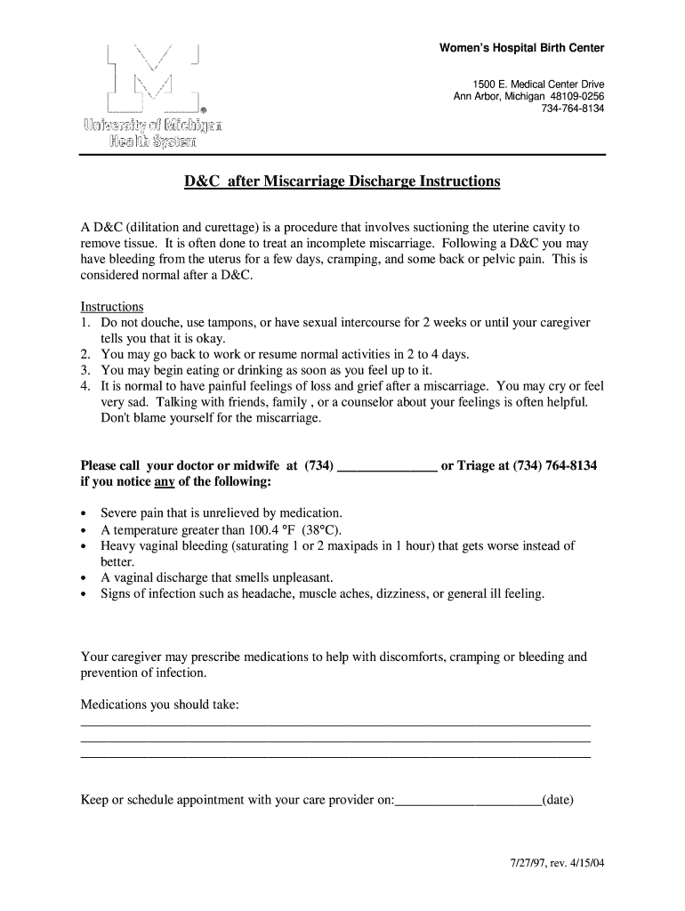 Miscarriage Paperwork Fill Online Printable Fillable Blank Pdffiller