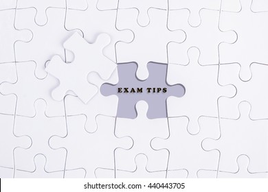 Missing White Puzzle Exam Tips Word Stock Photo 440443705 Shutterstock