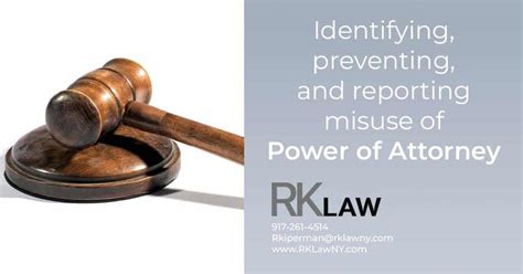 Misuse Of A Power Of Attorney Regina Kiperman Esq Rk Law Pc