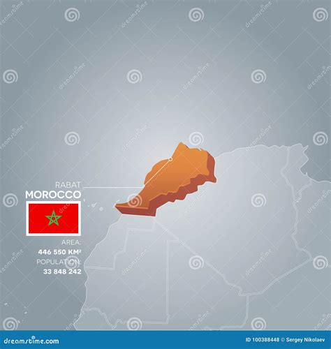 Morocco Information Map Vector Illustration Cartoondealer Com 100388448