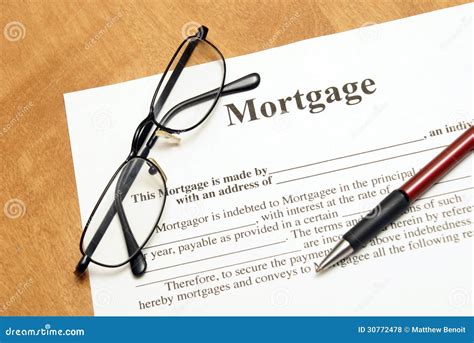 Mortgage Agreement Stock Photo Image Of Financial Finance 30772478